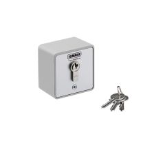 Schlüsseltaster im Metallgehäuse (Aufputz) mit Zylinder | 2-Kontakt