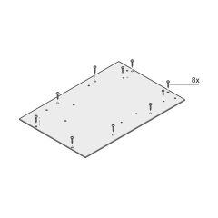 Montageplatte für Klemmenkasten