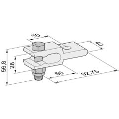 Torpfostenanbindung für Steigung