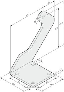 Torpfostenbeschlag 163/170,5 R