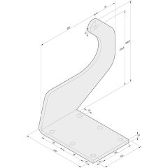Torpfostenbeschlag 200/235,5 R