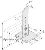 Torpfostenbeschlag 60/210 L