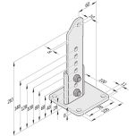 Torpfostenbeschlag 60/210 L | Verzinkt